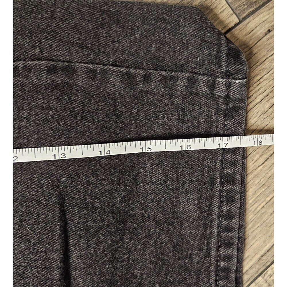 Lee Vintage 90s High Waisted Black Denim Shorts - Picture 10 of 10